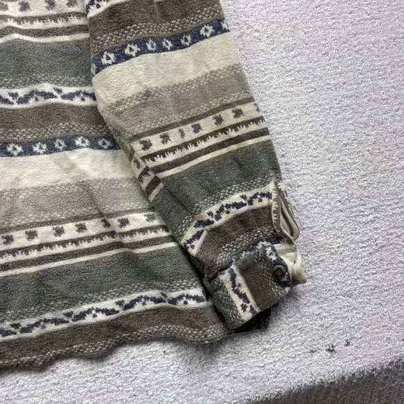 VTG Private member Heavy Button-Down Over Shirt L Aztec Southwest Pattern Retro - Picture 14 of 16